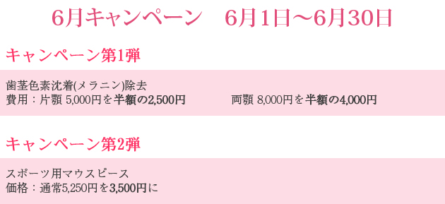 5月キャンペーン5月1日~31日